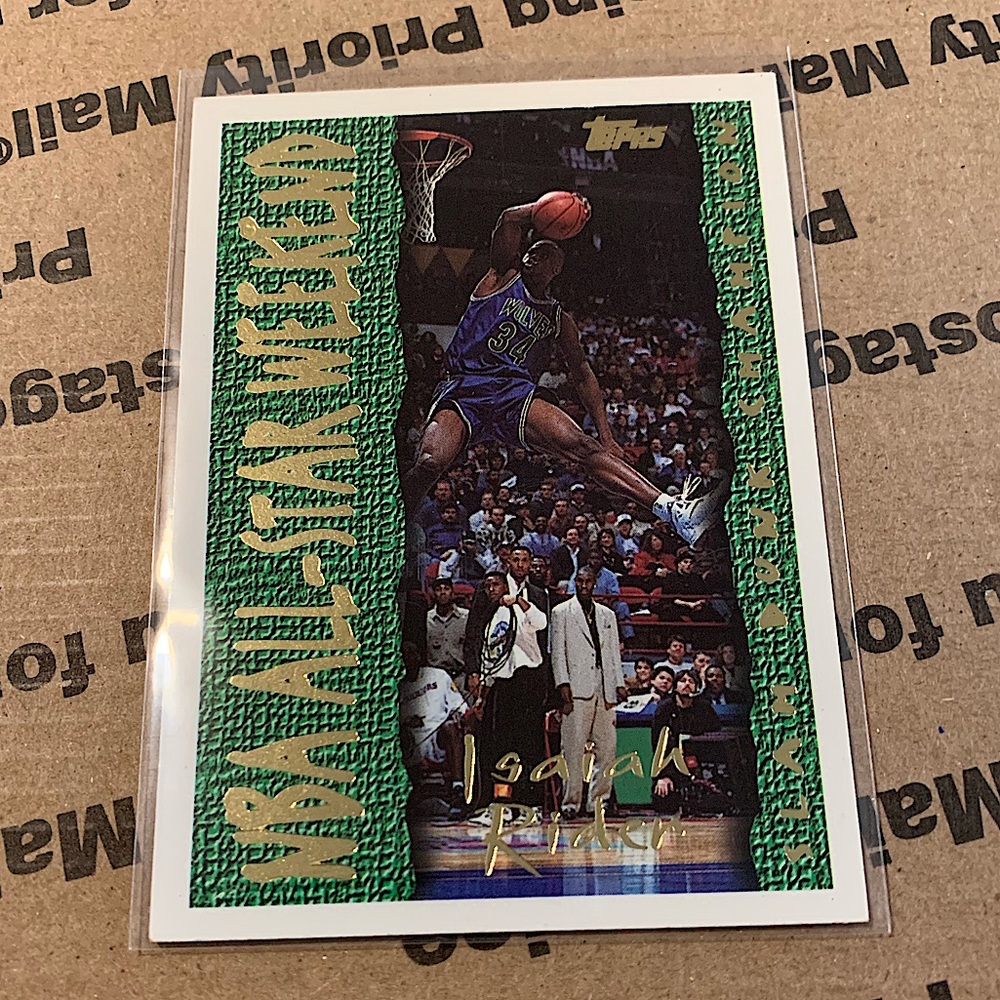 Isaiah Rider ‘94 Topps Card - Picture 1 of 8